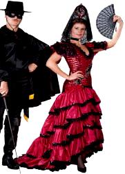 spanish costume costumes zorro senorita halloween dancer carmen couples scottish miranda mexican costumesofnashua flamenco rumba dress clothing beauty mariachi deluxe